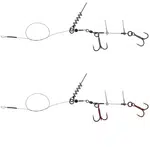 Savage gear návazec linethru corkscrew rig 45 cm - nosnost 31 kg /vel.háčku 1/0/ 2 kusy