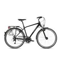 Pánské trekingové kolo Kross Trans 4.0 28" - model 2021 S (17") černá/šedá