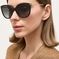 Sluneční brýle Michael Kors DUPONT dámské, černá barva, 0MK2184U