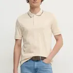 Bavlněné polo tričko BOSS béžová barva, 50469360