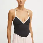 Top adidas Originals Atlanta Corset černá barva, IW5675