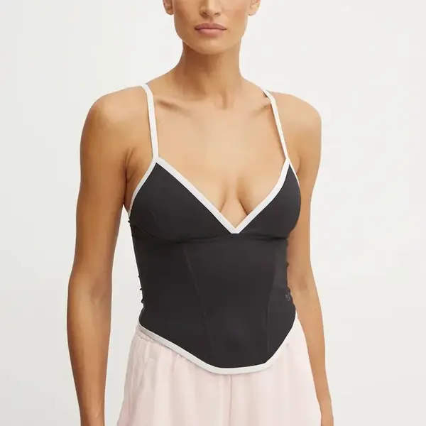 Top adidas Originals Atlanta Corset černá barva, IW5675