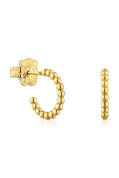 Pozlacené stříbrné náušnice Tous