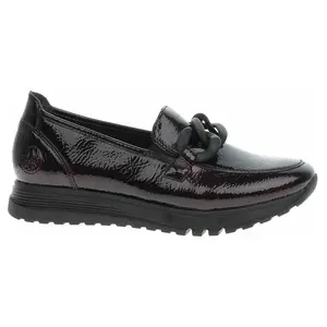 Dámské mokasiny Rieker 49051-35 bordo-black 37