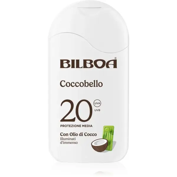 Bilboa Coccobello Latte opalovací mléko s kokosovým olejem SPF 20 200 ml
