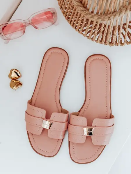 Klapki damskie SUMMERLY różowe Dstreet