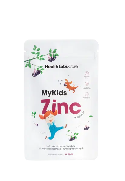 HEALTH LABS CARE My Kids Zinek - želé bonbony bez přidaného cukru 60 ks