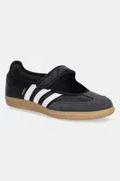 Kožené baleríny adidas Originals Samba Jane černá barva, JQ6445