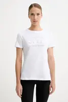 Bavlněné tričko Guess NINA dámské, bílá barva, V5YI12 J1314