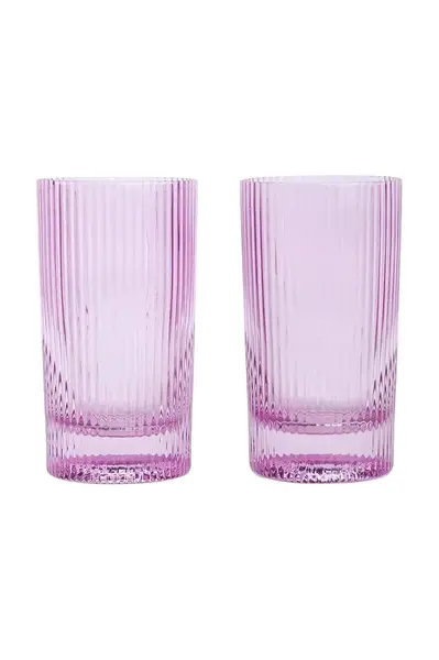 Sada sklenic na nápoje Here's How Stella 355 ml 2-pack růžová barva