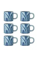 Sada hrnků Bloomingville Ninka 250 ml 6-pack modrá barva