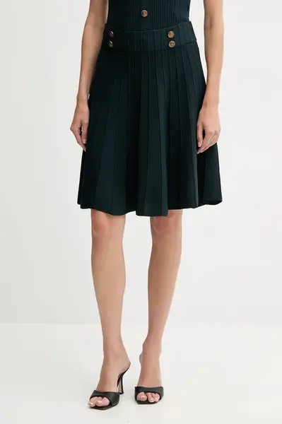 Sukně Guess EMMIE zelená barva, mini, áčková, W5YD65 Z0130