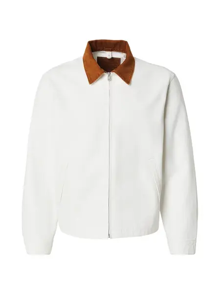 LEVI'S ® Prechodná bunda 'Mechanics Full-Zip Jacket'  karamelová / biela