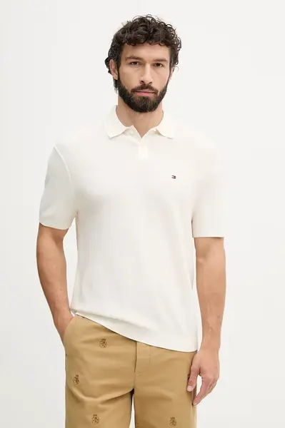 Tommy Hilfiger úpletové polo tričko pánske bavlnené