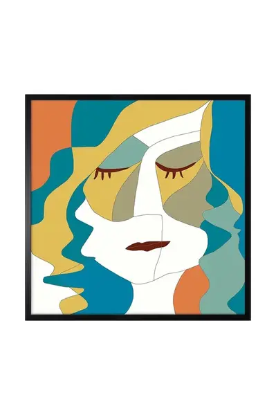 Nástenná dekorácia v ráme 70 x 70 cm