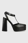 Karl Lagerfeld Jeans Kožené lodičky Karl Lagerfeld Jeans SOIREE PLATFORM KLJ