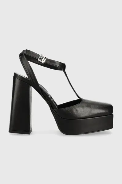 Karl Lagerfeld Jeans  Kožené lodičky  SOIREE PLATFORM KLJ