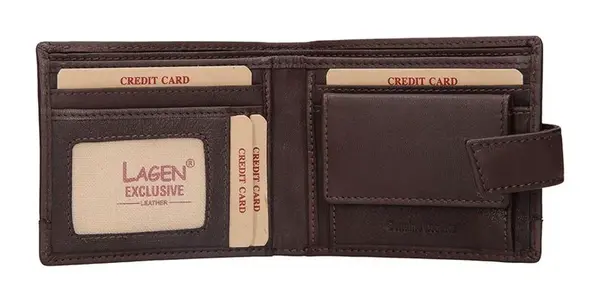 Pánská kožená peněženka Lagen BLC/4139 Brown