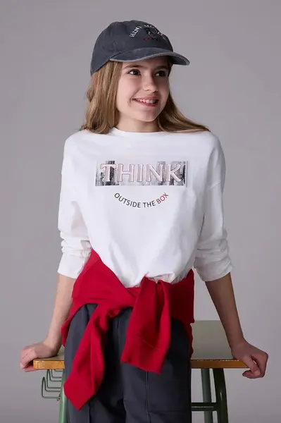 Bavlnené tričko s dlhým rukávom Mayoral