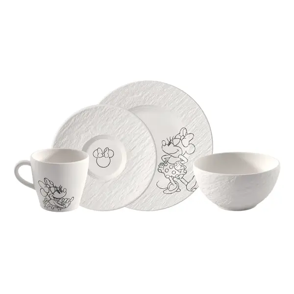 Snídaňová sada Manufacture Rock blanc - Mickey Mouse, 4 ks - Villeroy & Boch
