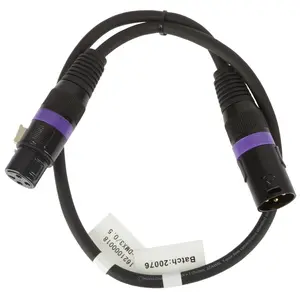 ADJ AC-DMX3/0,5 3 p. XLRm/3 p. XLRf 0,5m DMX