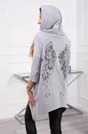 Kesi Mikina s potiskem křídel šedá