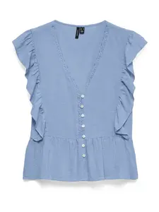 VERO MODA Blúzka 'VMVido'  svetlomodrá