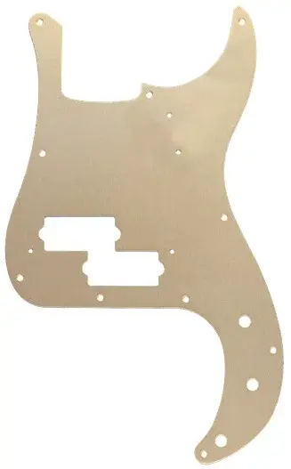 Fender Pickguard 57 Precision Bass 10-Hole Mount Gold Anodized 1-Ply