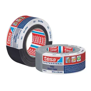 Páska opravná textilní 25 m x 50 mm, šedá, Duct Tape, TESA