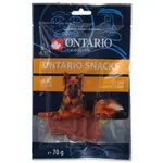 ONTARIO Pochúťka pre psov Sušené jahňacie plátky 70 g