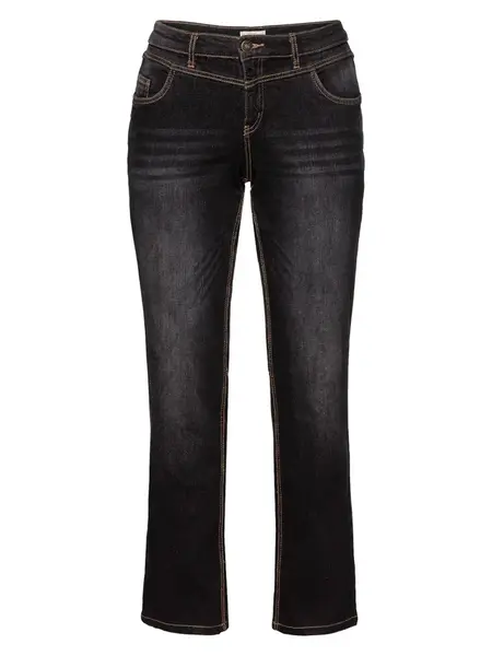 SHEEGO Džínsy 'Lana'  čierny denim