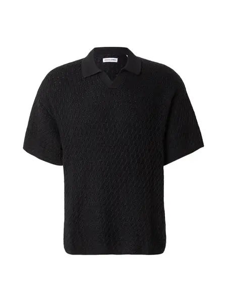 JACK & JONES Sveter 'JJHUDSON'  čierna