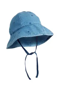 Mini Rodini Detská džínsová čiapka Mini Rodini denim dots
