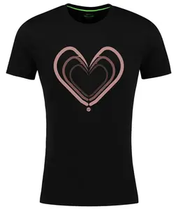 Korda tričko womens love t-shirt black - xl