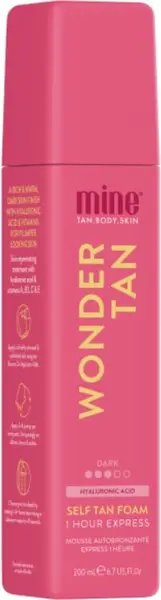 Minetan Samoopalovací pěna s hydratačními a anti-aging účinky Wonder Tan (Self Tan Foam) 200 ml