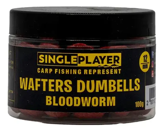 Singleplayer wafters dumbells bloodworm 100 g 12 mm