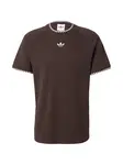 ADIDAS ORIGINALS Tričko  tmavohnedá / biela