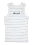Abercrombie & Fitch Top 'ESSENTIAL'  svetlomodrá / biela