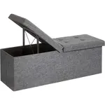 SEDACÍ BOX, textil, kompozitní dřevo, 110/38/38 cm
