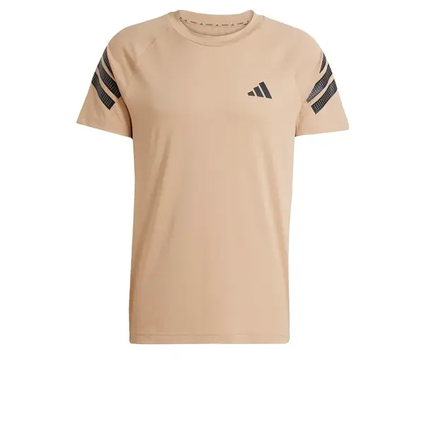 ADIDAS PERFORMANCE Funkčné tričko 'Icon 3-Stripes'  béžová / čierna