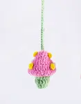 Komono Mycelium Keychain Pink Green