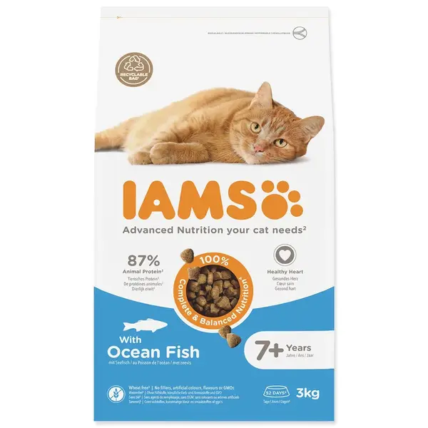IAMS Krmivo Cat Senior Ocean fish 3kg