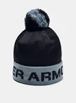 Čepice Under Armour Boy'S Gametime Pom Beanie-Blk