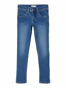 NAME IT Džínsy 'Silas'  modrá denim