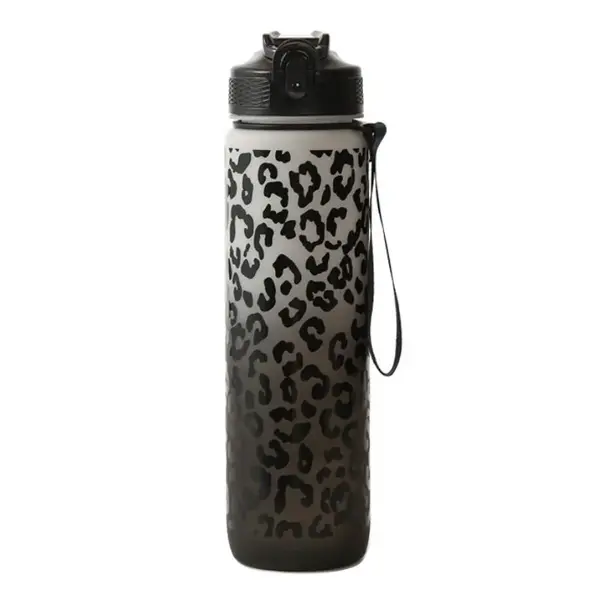 Livefy fľaša na vodu Panter 1l, čierna / biela