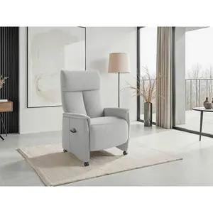 Sit & More RELAXAČNÍ KŘESLO, textil, barvy stříbra