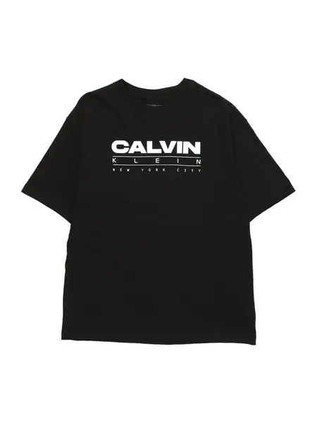 Calvin Klein Jeans Tričko  čierna / biela