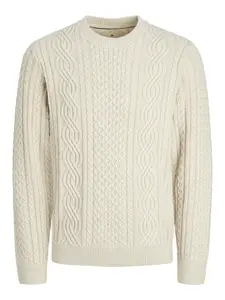 Jack & Jones Junior Sveter 'Lusean'  krémová