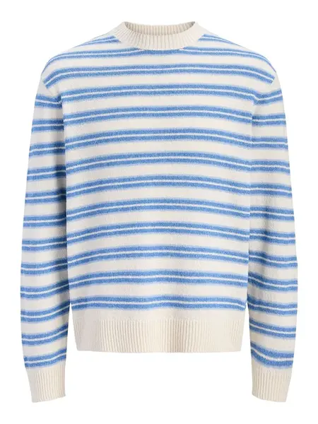 Jack & Jones Junior Sveter  modrá / svetlomodrá / biela