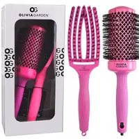 Dárková sada kartáčů na vlasy Olivia Garden Hot Pink Set + dárek zdarma